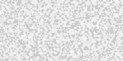 Abstract geometric background vector seamless technology gray and white background. Abstract geometric pattern gray Polygon Mosaic triangle Background, business and corporate background.	
