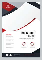 Corporate identity template with business flyer decoration.