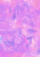 Fototapeta premium Artistic Acrylic Background with Brush Strokes in vibrant pink, magenta and green tones, Expressive acrylic painting, for print design, posters and creative projects