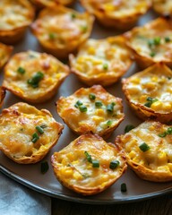 Delicious Corn and Cheese Mini Quiches Perfect for Snacking