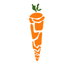 carrot isolated on white background