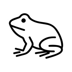 frog icon on white background vector
Vector line icon animals