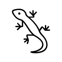lizard icon on white background vector
Vector line icon animals