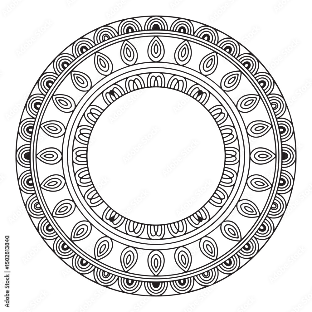 Poster mandala pattern designs.circular pattern in the form of a mandala. henna tatoo mandala. mehndi style