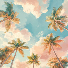 grunge tropical background