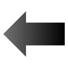 simple vector gradient left direction icon