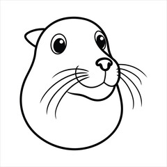 Sea Lion Head Banner Design