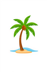 Palm tree vector image