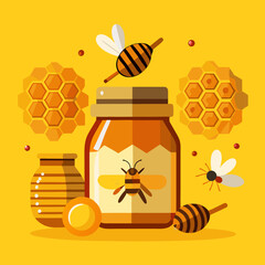 honey and bees
