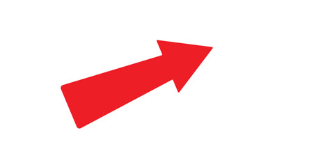 red arrow on white background. arrow icon.direction arrow png and vector illustration on transparent background