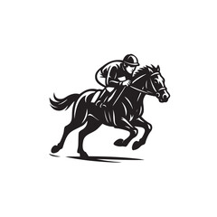 horse racing vector