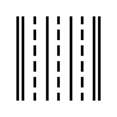 road markings highway line icon vector illustration