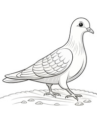 Dove coloring pages for kids