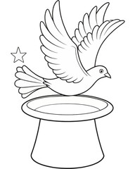 Dove coloring pages for kids