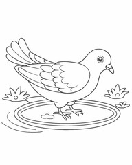 Dove coloring pages for kids