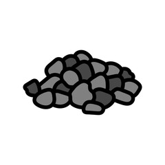 clinker cement production color icon vector illustration