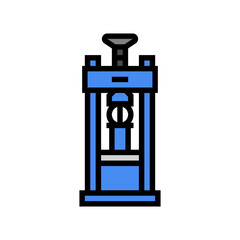 laboratory testing cement production color icon vector illustration