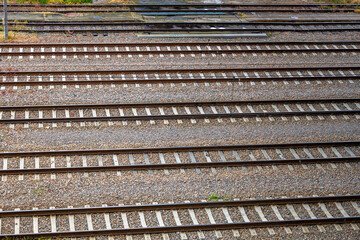 View of the railway tracks