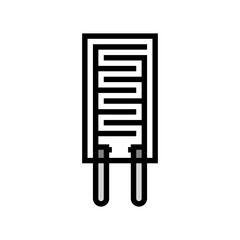 humidity sensor module color icon vector illustration