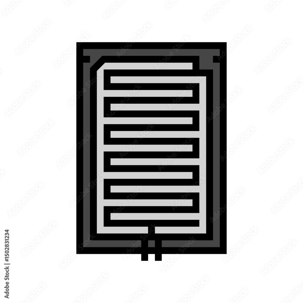 Poster rain detection sensor color icon vector illustration