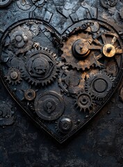 Heart of gears, dark & metallic