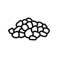 clinker cement production line icon vector illustration