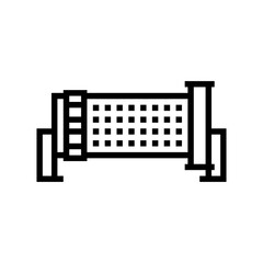 grinding mill cement production line icon vector illustration