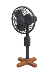 Obraz premium Modern Adjustable Standing Fan - 3D Isometric Icon