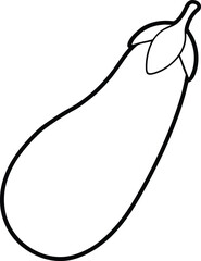 vector illustration of a eggplant