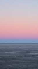 Serene Twilight Seascape Tranquil Ocean at Sunset with Pastel Sky