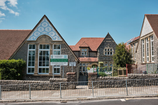 Penarth, South Glamorgan, UK - May 10, 2025. Albert Primary School in Penarth, originally the first Penarth Board School, opened in September 1876