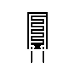 humidity sensor module glyph icon vector illustration