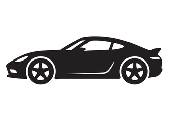 sport car logo design vector silhouette, car automobile vehicle logo icon silhouette, vector illustration silhouette super sports car, sports car silhouette vector illustration on a white background