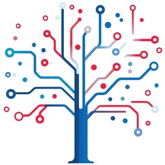 User icon with branching survey paths forming a decision tree