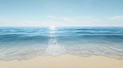 Beach at dusk with soft pink and blue high resolution picture