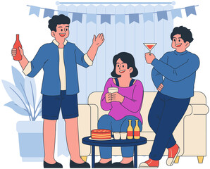 Celebrating Housewarming Party