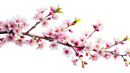 tree branch flower photo overlays summer spring isolated on white background