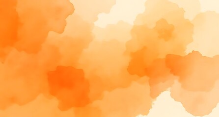 Abstract watercolor background with orange and hues