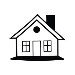 Home on white background vector illustration