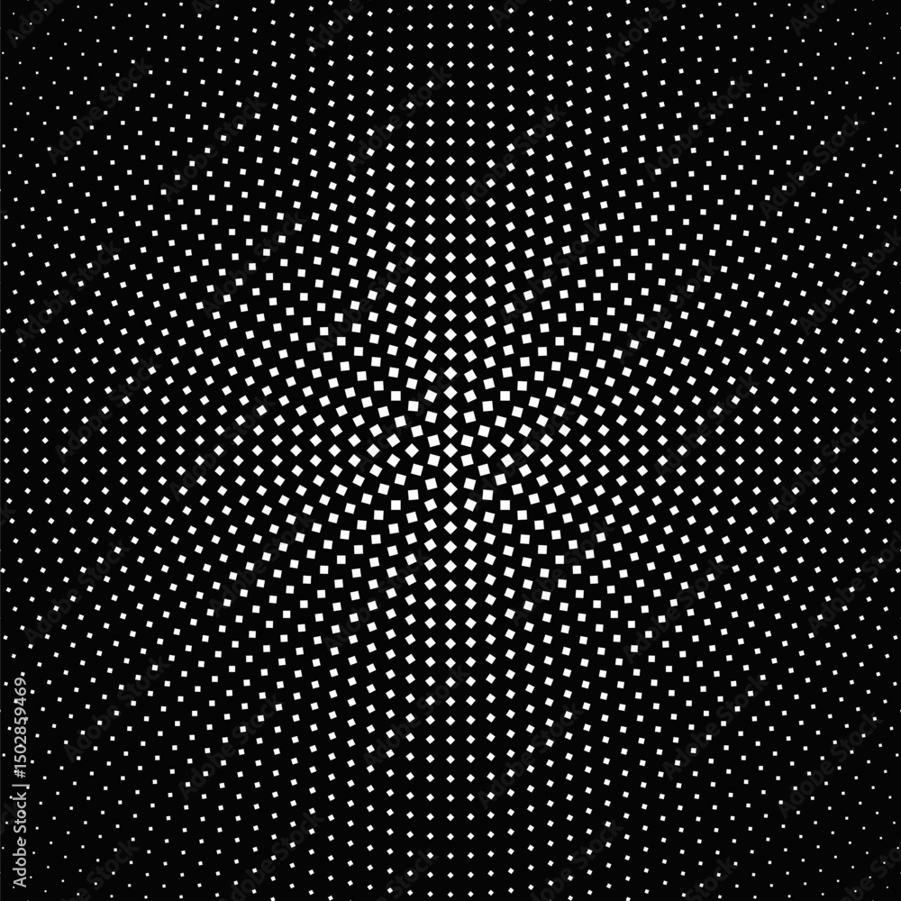 Poster geometrical abstract halftone square pattern background design