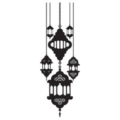 Elegant Islamic Lantern Silhouettes Collection