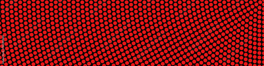 Poster geometrical circle pattern background - abstract vector graphic with dots