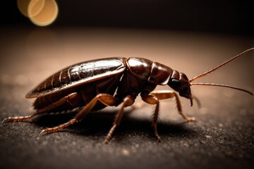 A macro shot of a small insect perched on a flat surface, ideal for illustrations and educational materials
