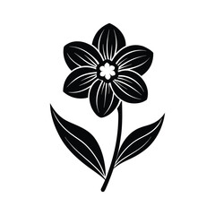 Spring flower isolated on white background vector illustration