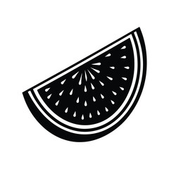 Watermelon halve on white background vector illustration