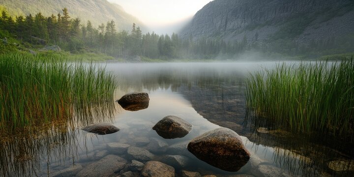 Misty Mountain Lake