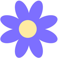 Purple flower illustration