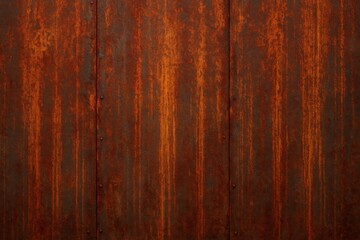 Obraz premium Grunge Rusted Metal Sheet Texture – Streaked Oxidation for Weathered Industrial Depth