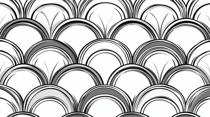 Abstract Monochrome Scaled Pattern Design