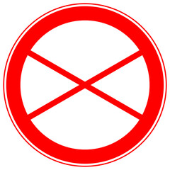 Obraz premium no parking and no entry sign